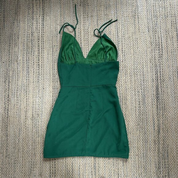 Revolve Superdown Women’s Mini Green Dress Petunia Tie Strap Size XXS - Picture 11 of 14